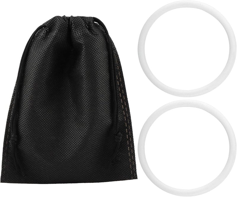 Ranjaner 2Pcs Silicone Patellar Tendon Support Strap for Knee Pain Relief, Patella Stabilizer Knee Strap Brace Support for Hiking, Soccer, Basketball(Color:White) - Image 1